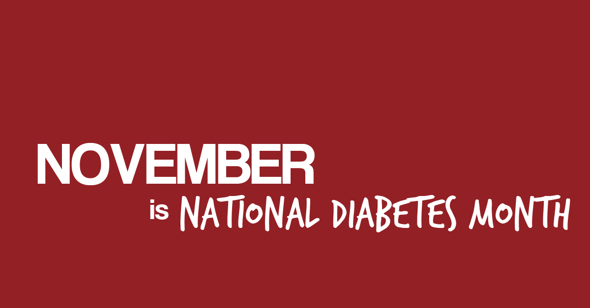 Text as image: November is national diabetes month